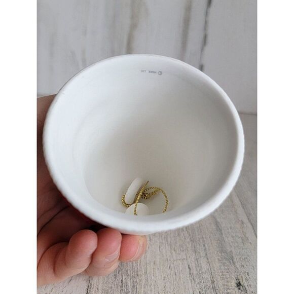 Hallmark 2008 porcelain Bell ornament Xmas tree white - Picture 8 of 8